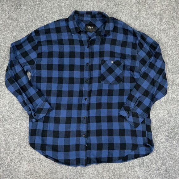 Rails Tops - Rails Shirt Womens Size L Blue Black check Jackson Flannel